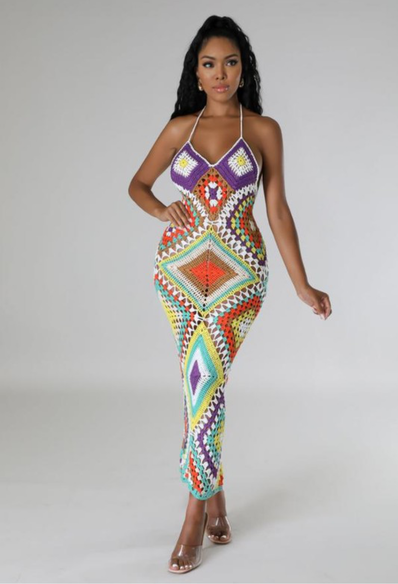 Sunset Bliss Crochet Dress