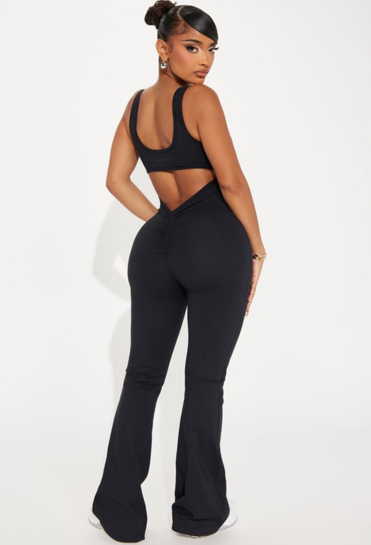 Body Language Sculpting Flare Jumpsuit