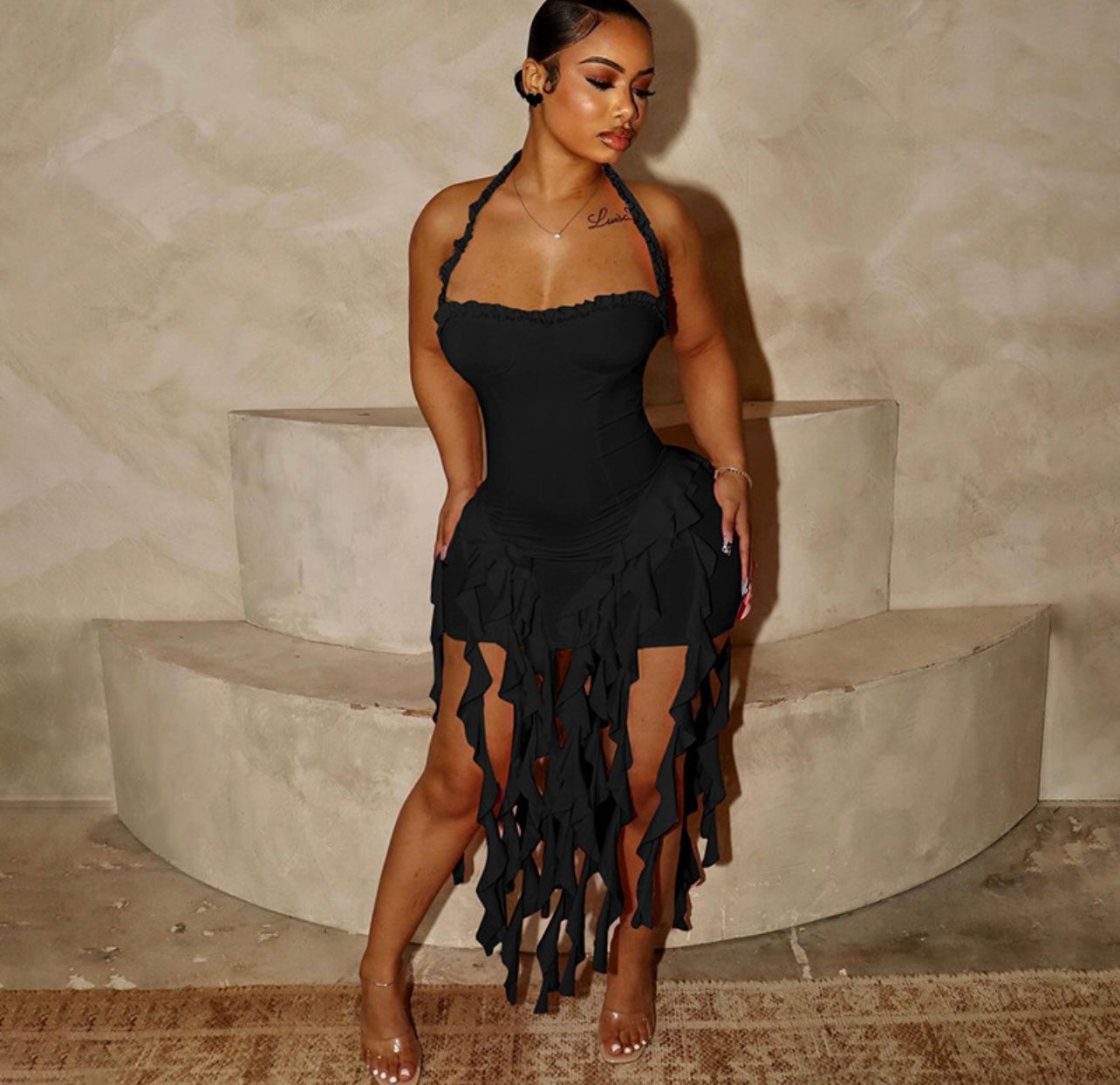 Goddess Ruffle Dress