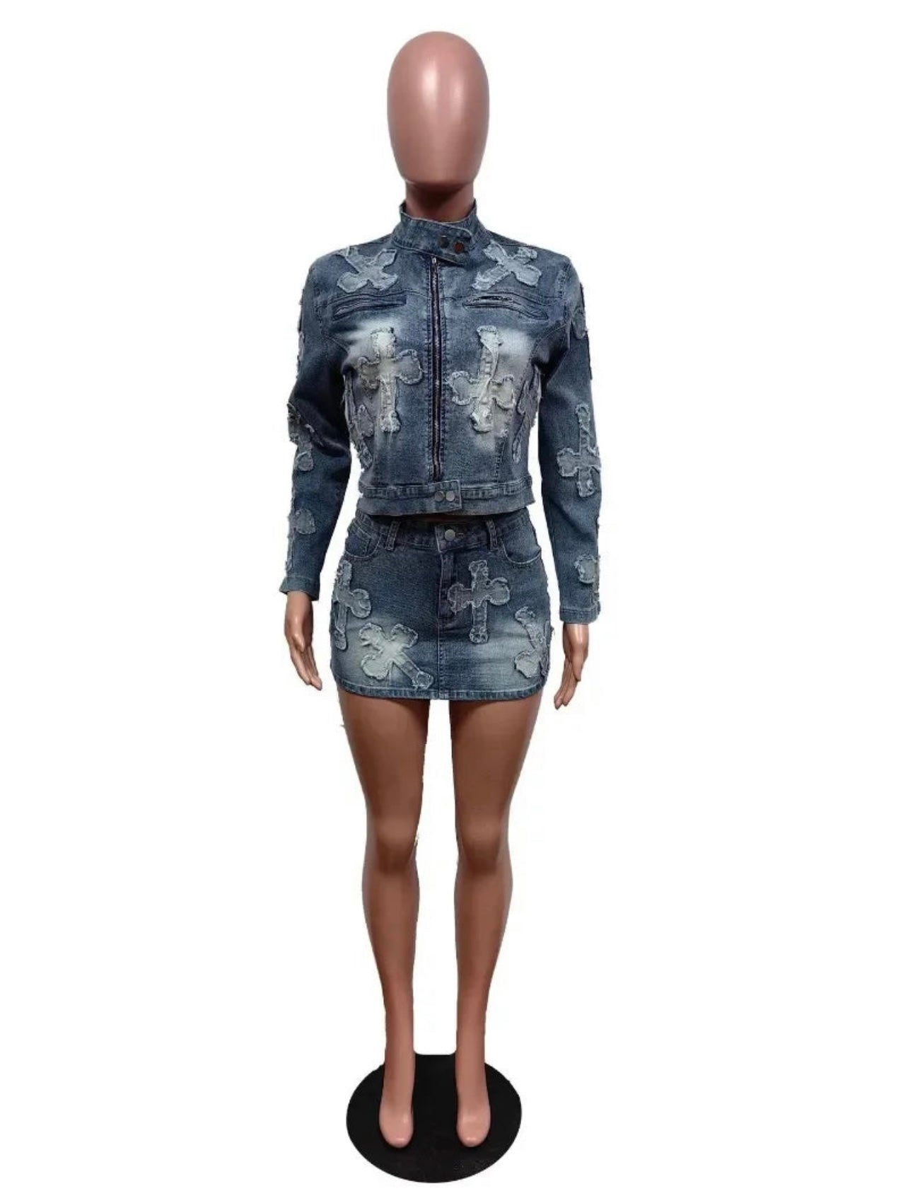 Divine Cross Mini skirt