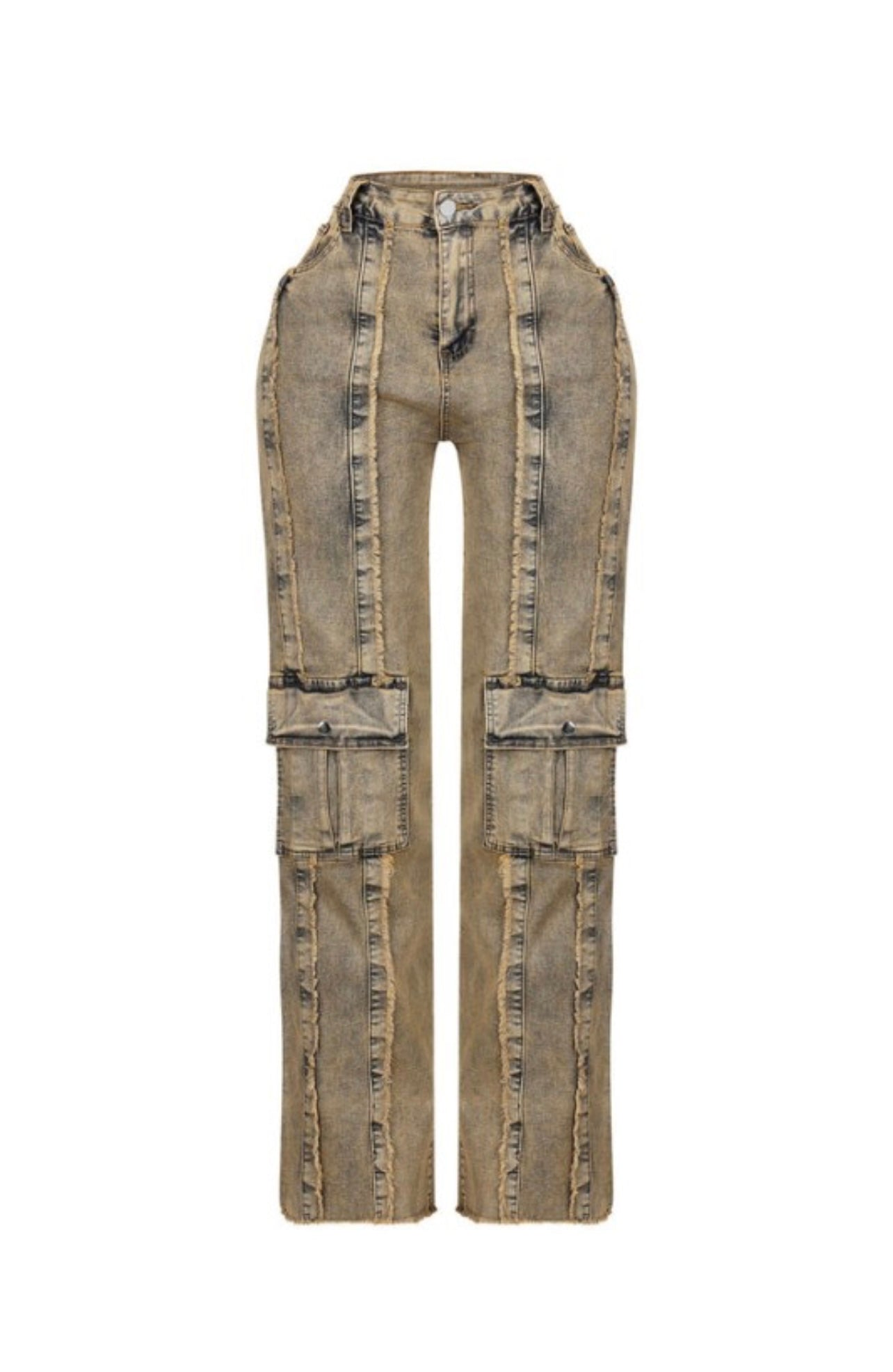 Vintage wash cargo pants