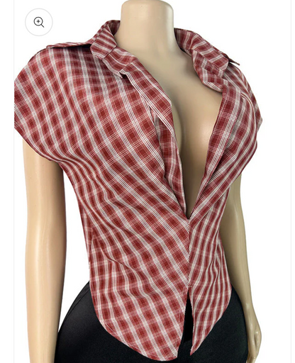Checked Out Top