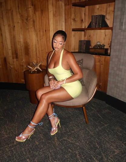 Body Talk Bandage Mini Dress