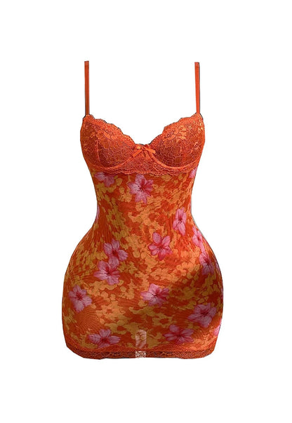 Blossom Temptation Lace Mini Dress