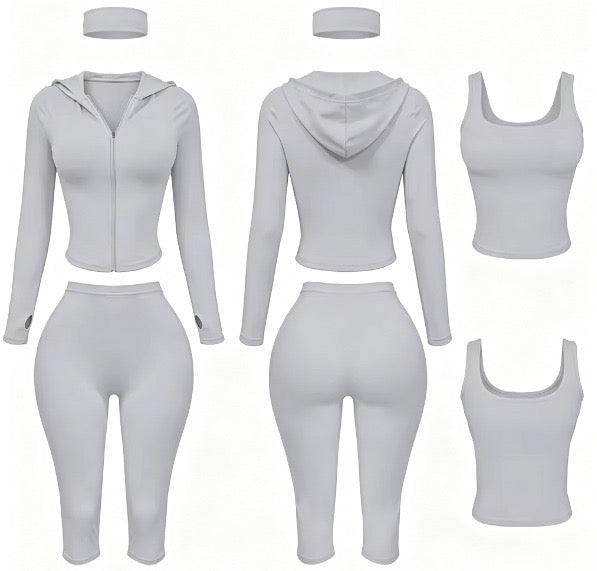 Off-Duty Essential 4-Piece Capri Set