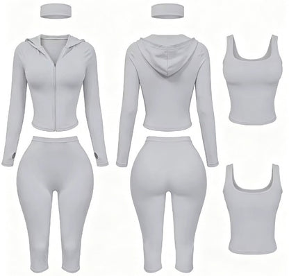 Off-Duty Essential 4-Piece Capri Set