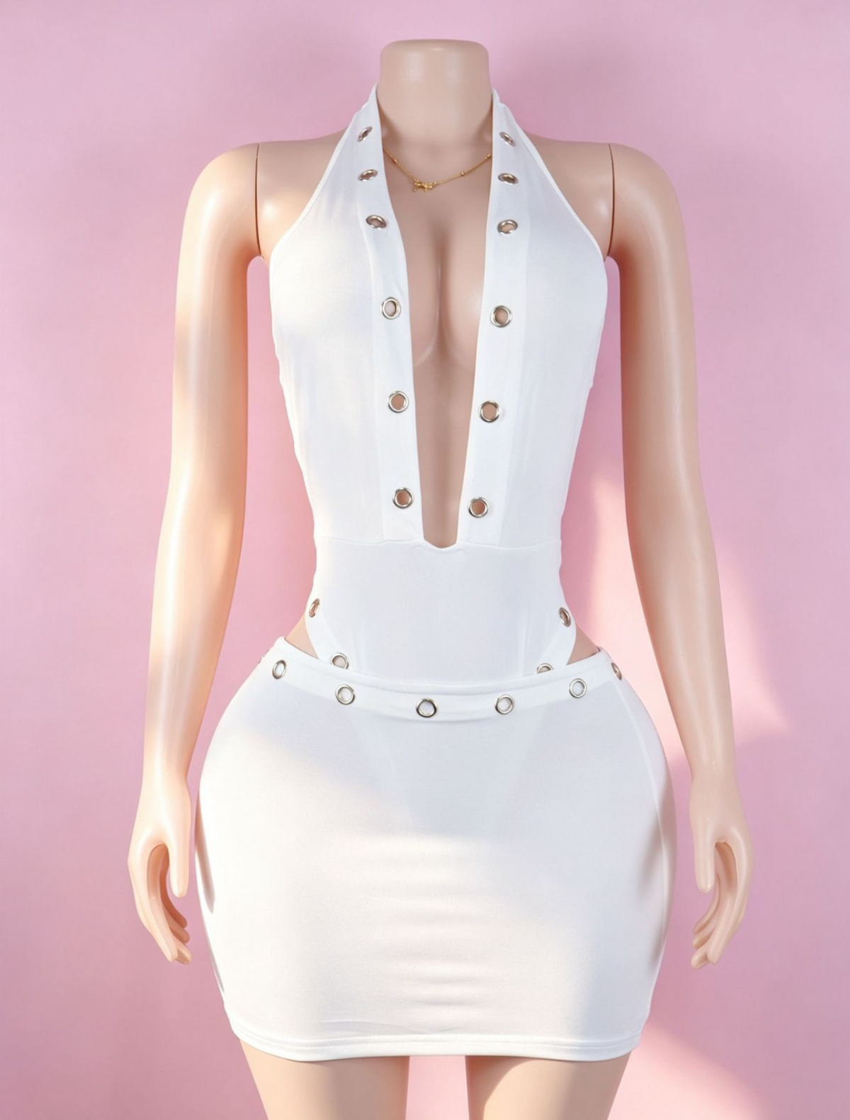 After Hours Halter Skirt Set