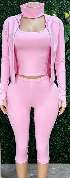 Off-Duty Essential 4-Piece Capri Set