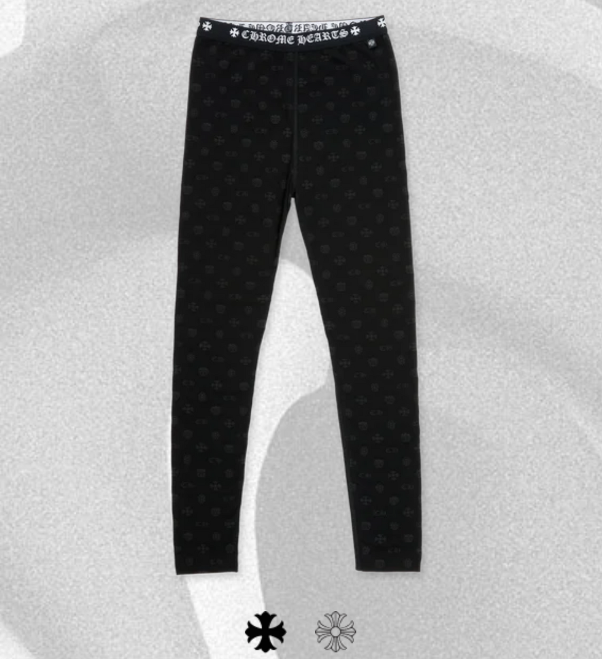 Chrome heart leggings