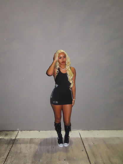 Chrome Baddie Mini Dress