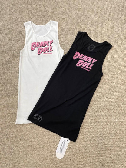 Deadly Doll Chrome tee mini dress