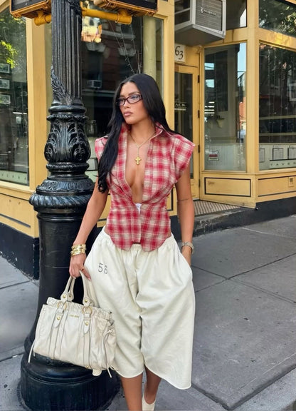 Checked Out Top