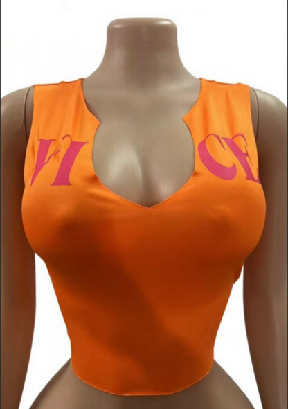Vice cut crop tank