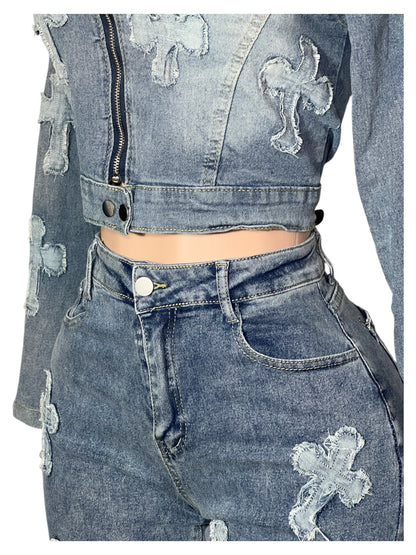 Light Cross Patch Jacket