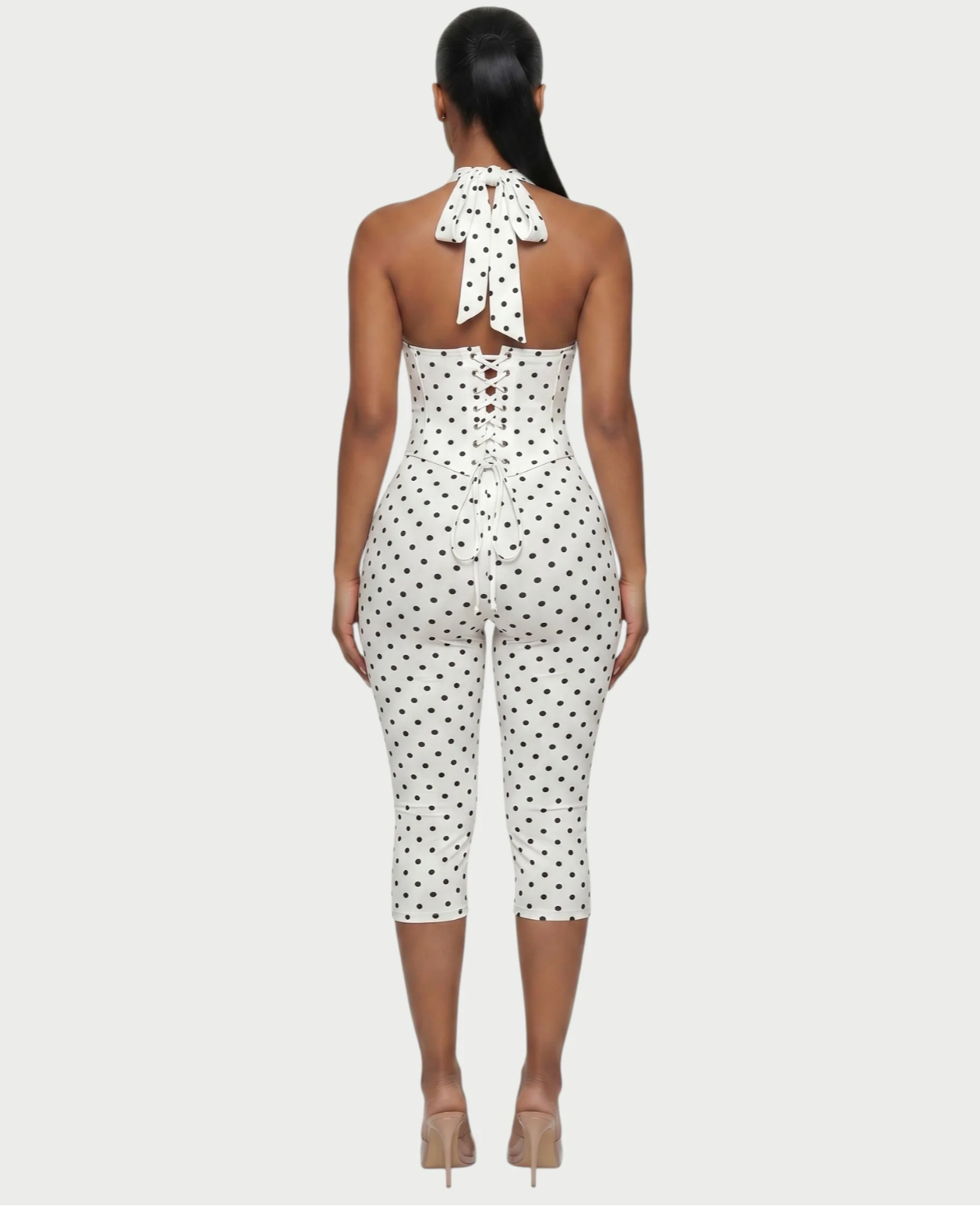 Polka Dot Muse Capri Jumpsuit