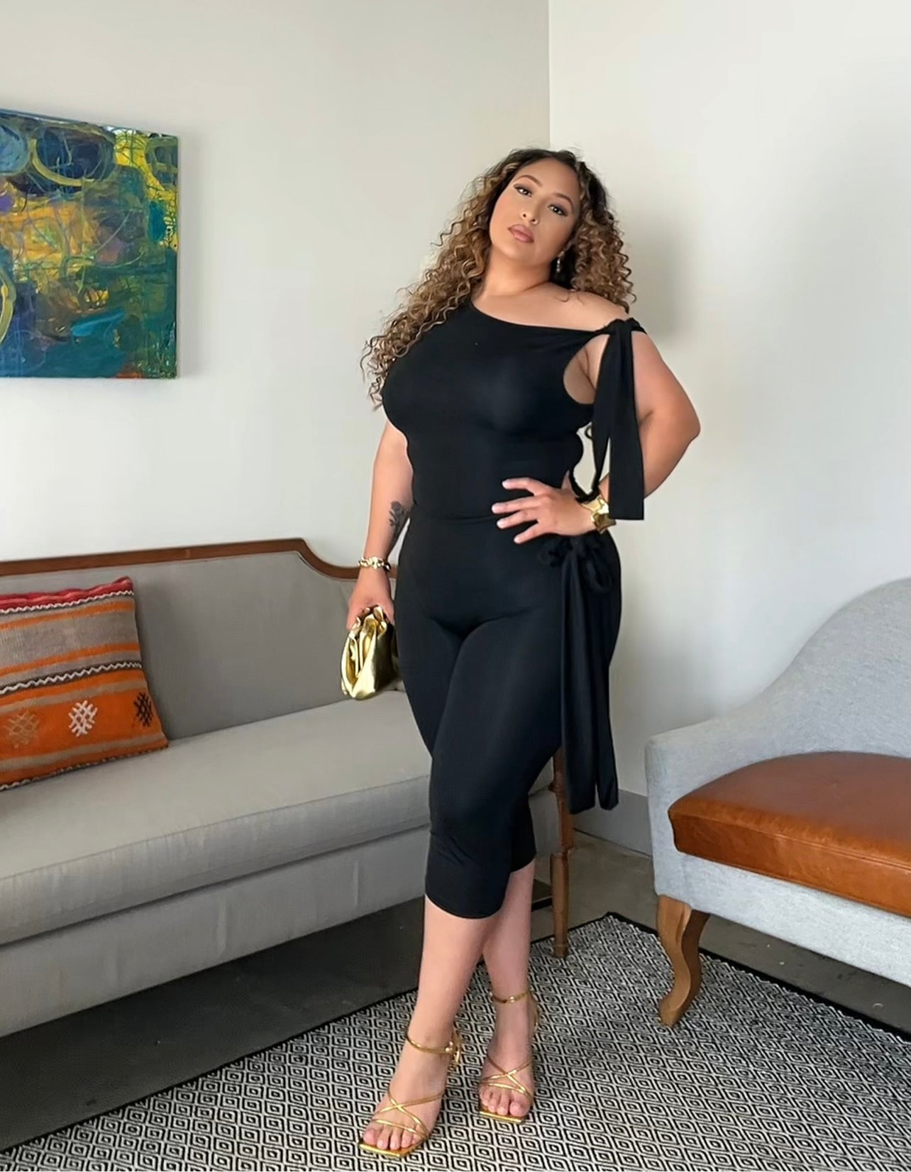 One shoulder tie sets