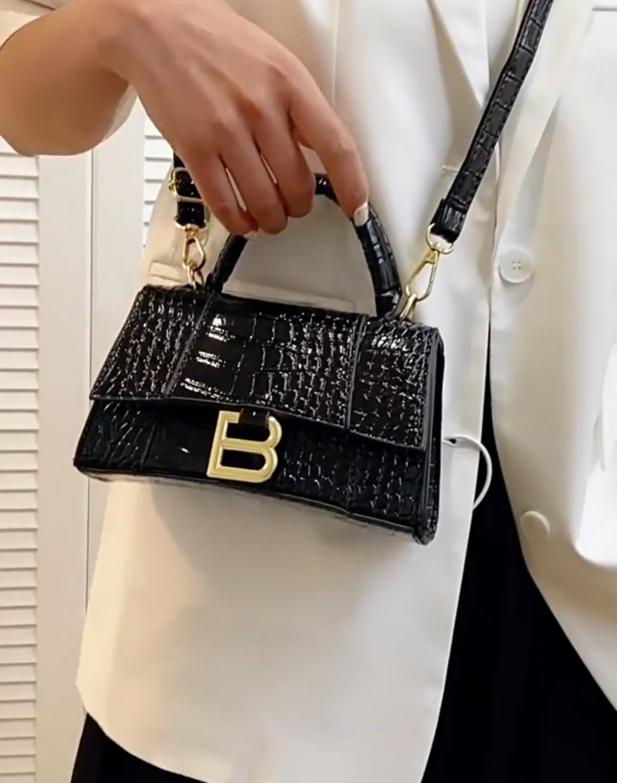 Luxe Croc Handbag