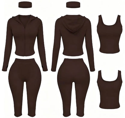 Off-Duty Essential 4-Piece Capri Set