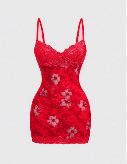 Blossom Temptation Lace Mini Dress