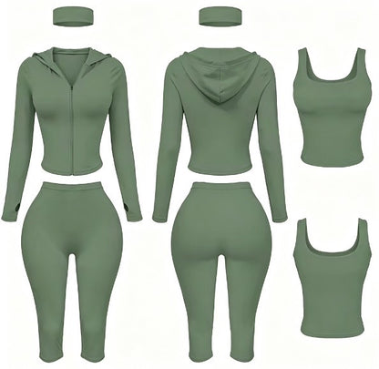 Off-Duty Essential 4-Piece Capri Set