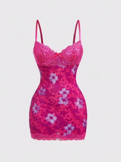 Blossom Temptation Lace Mini Dress