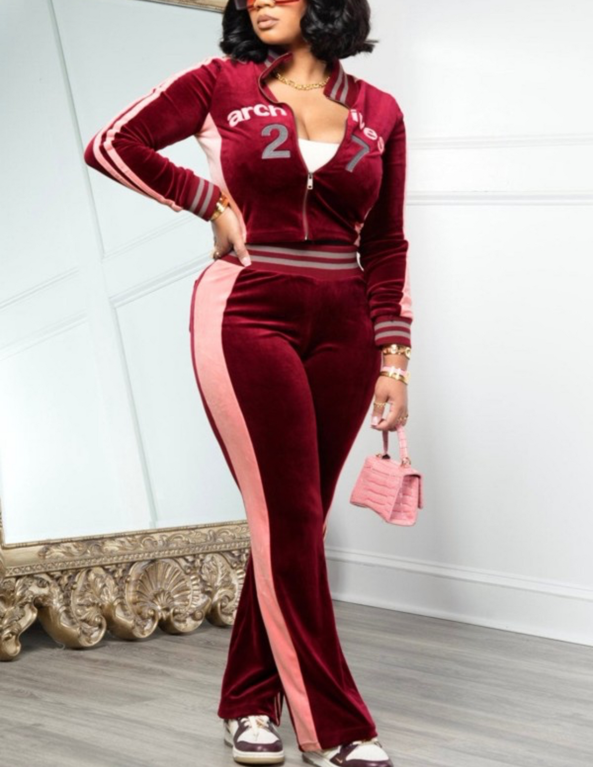 Pretty Girl Archives Velour Track Set