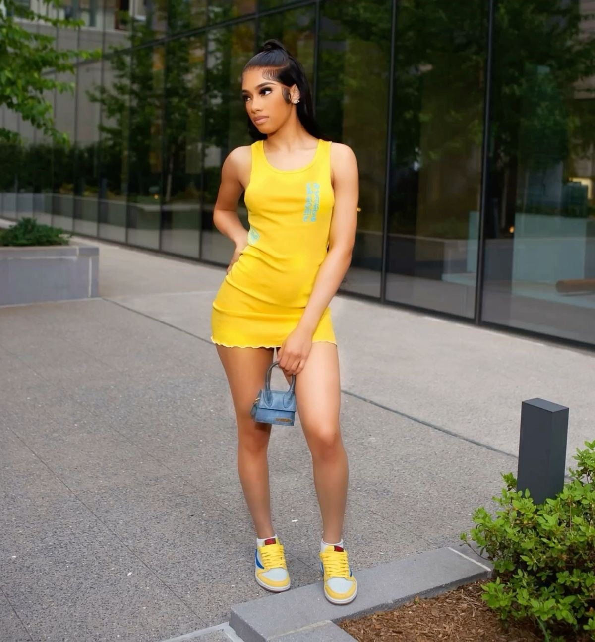 Chrome Baddie Mini Dress