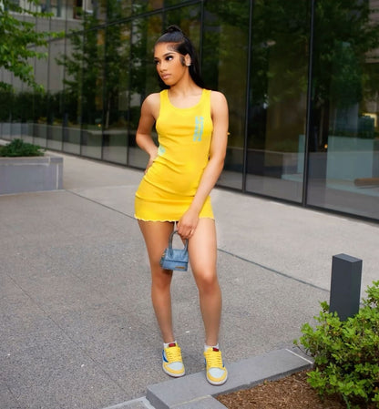 Chrome Baddie Mini Dress