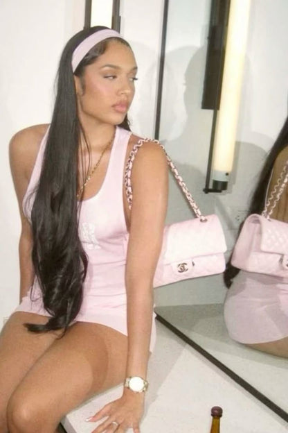 Chrome Baddie Mini Dress