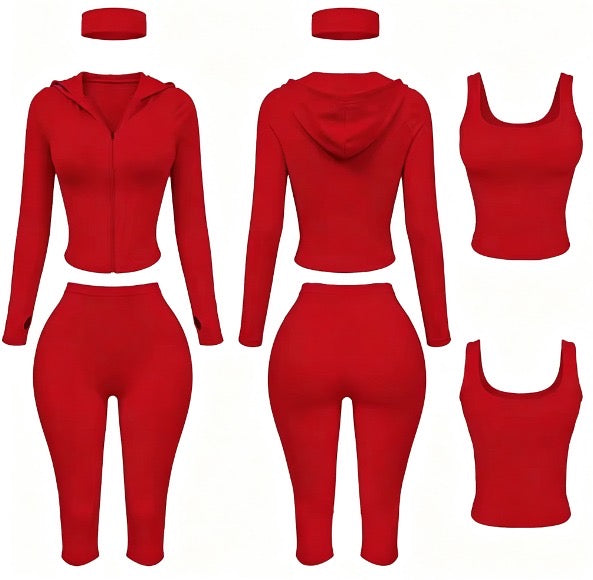 Off-Duty Essential 4-Piece Capri Set