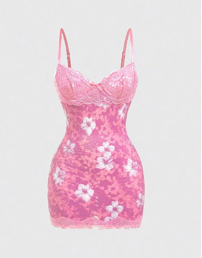 Blossom Temptation Lace Mini Dress