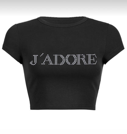 J’adore Crop Tee