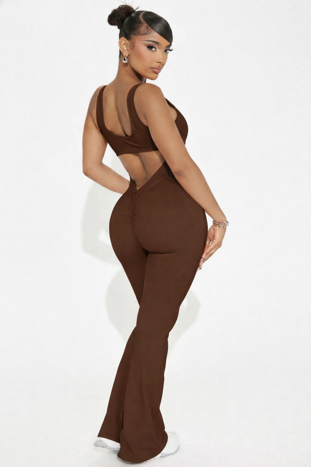 Body Language Sculpting Flare Jumpsuit