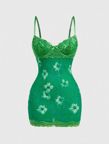 Blossom Temptation Lace Mini Dress