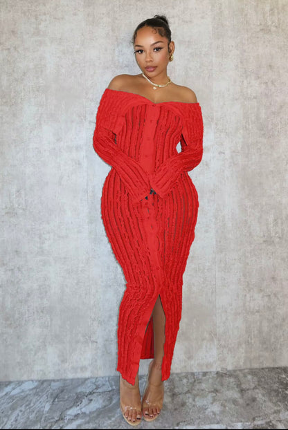 Main Character Energy Ruched Maxi Dress