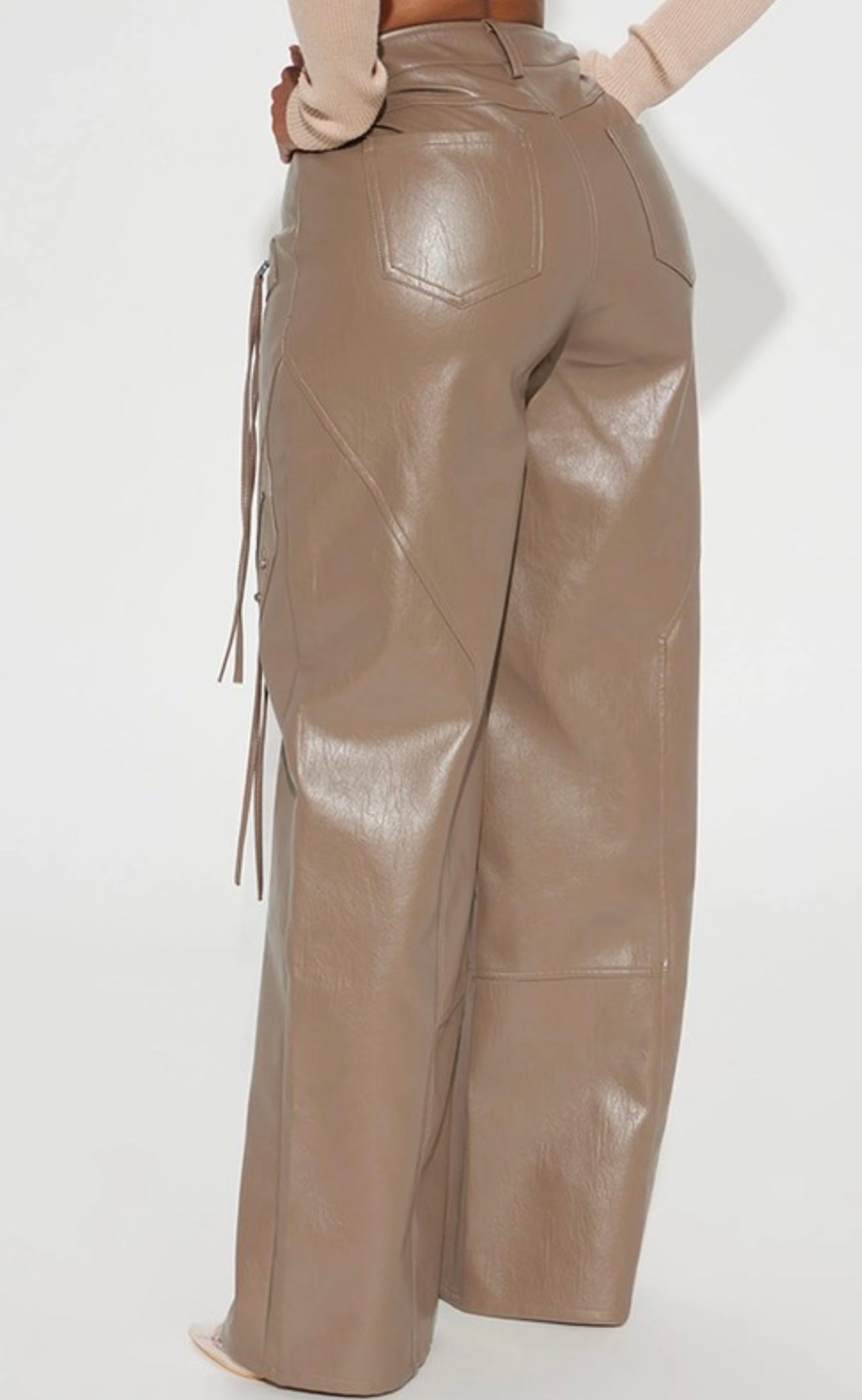 Gemini Leather Cargo Pants