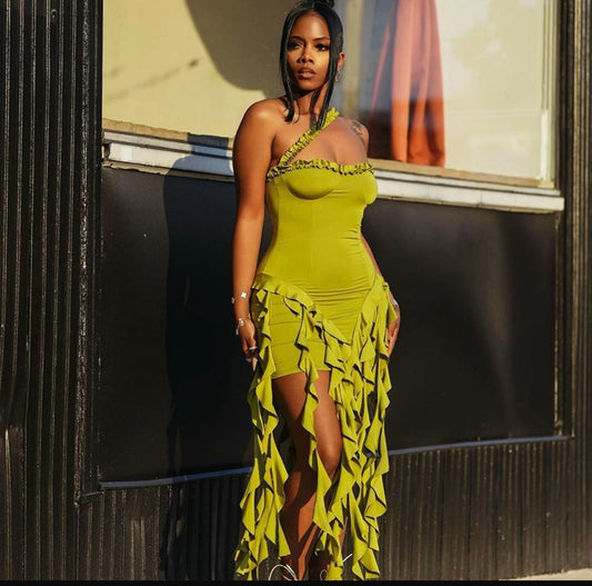 Goddess Ruffle Dress