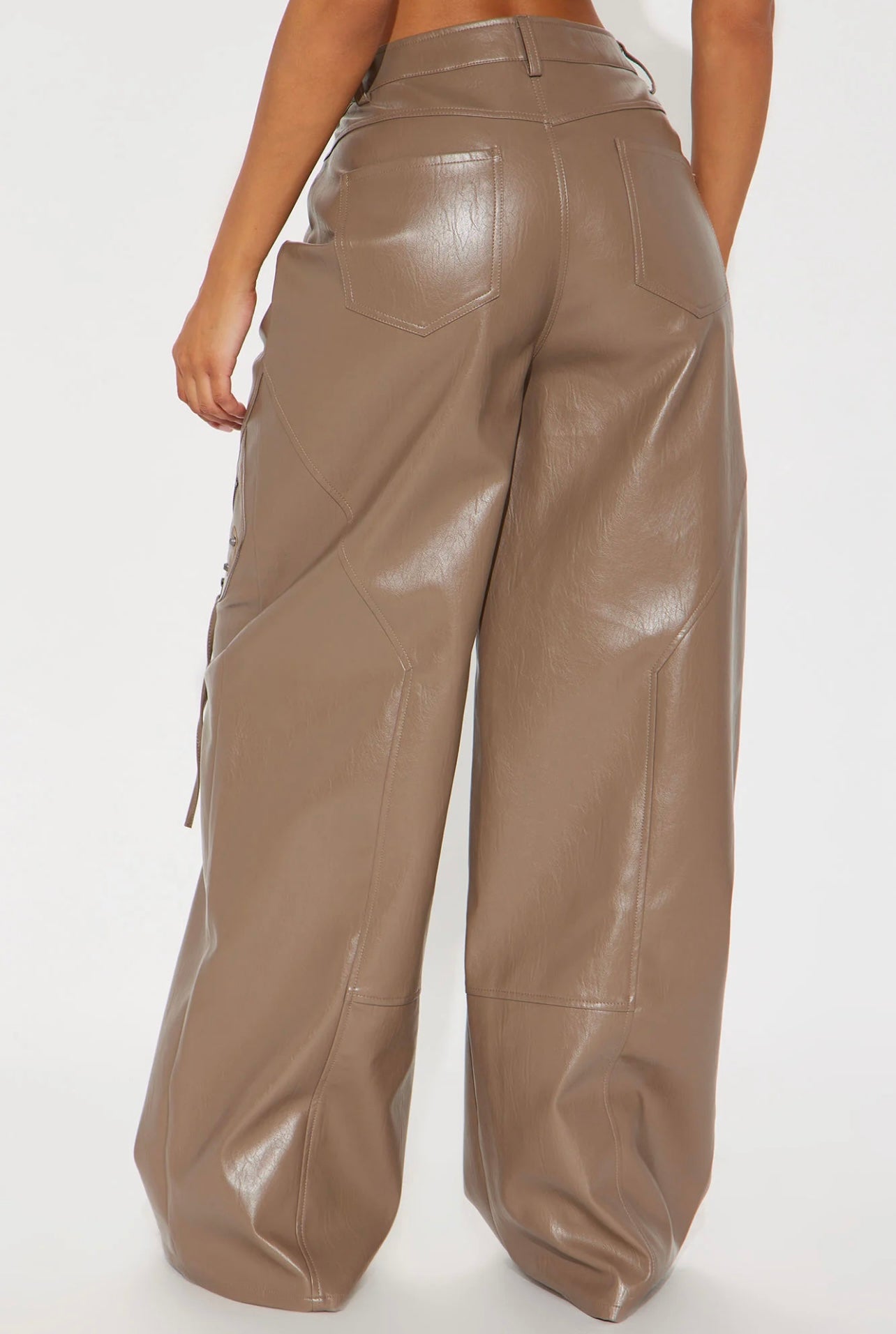 Gemini Leather Cargo Pants