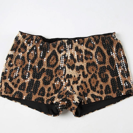 Micro leopard shorts