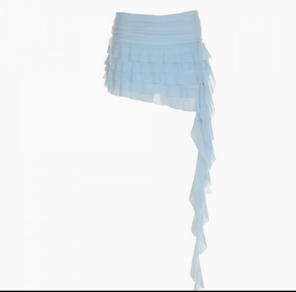 Soft Drama Ruffle Mini Skirt