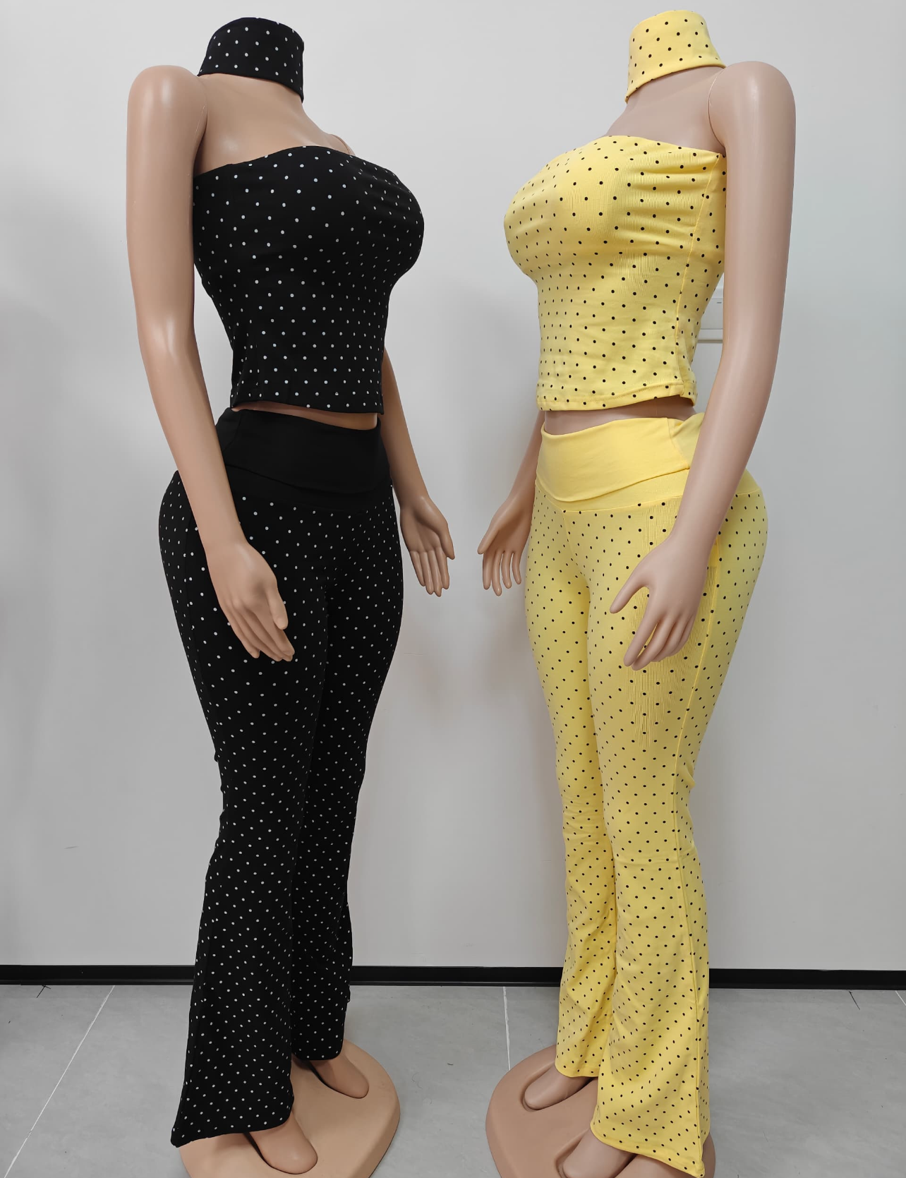 Dot On Me Straight Leg Pant Set