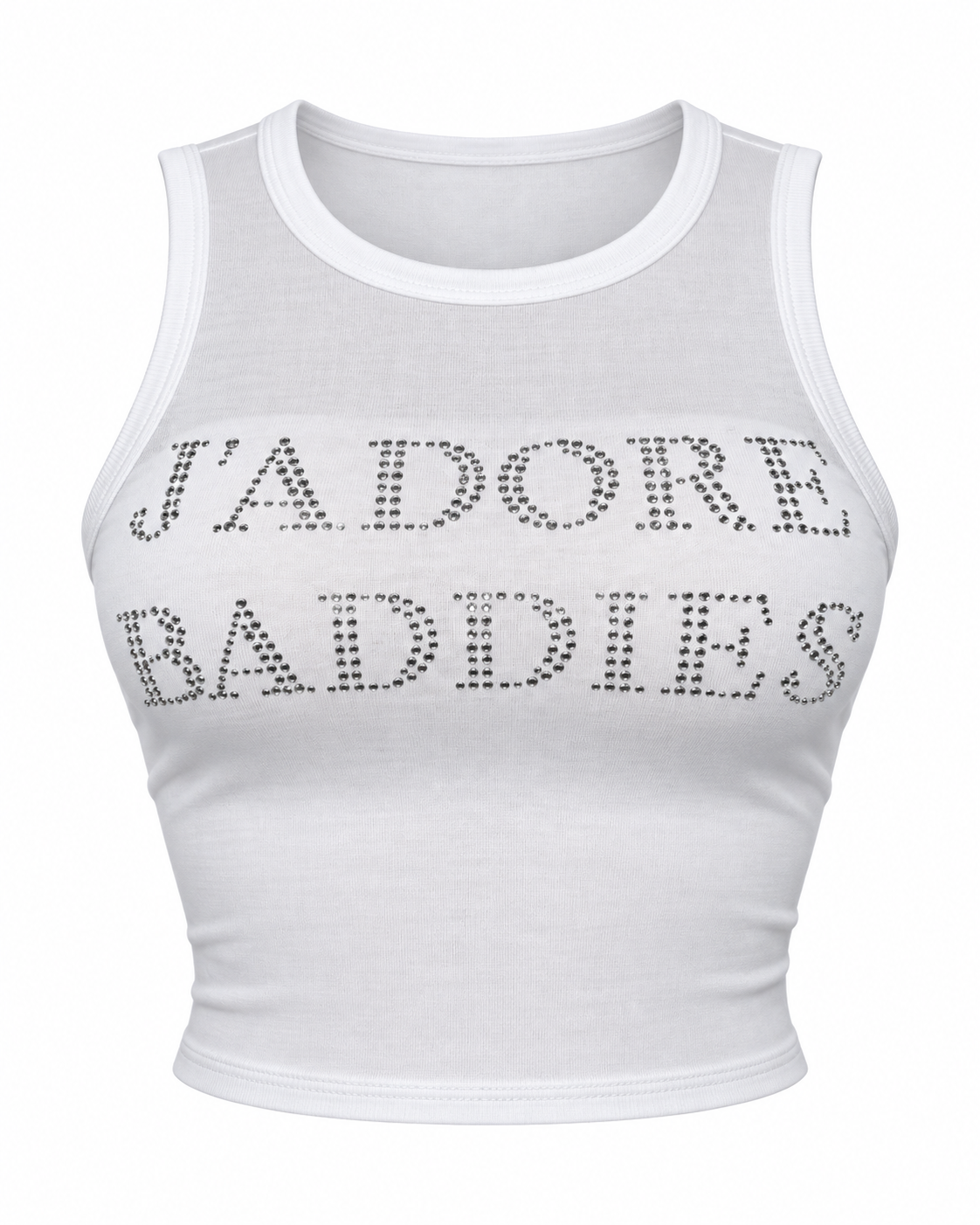 J’Adore Baddies Rhinestone Crop Tank