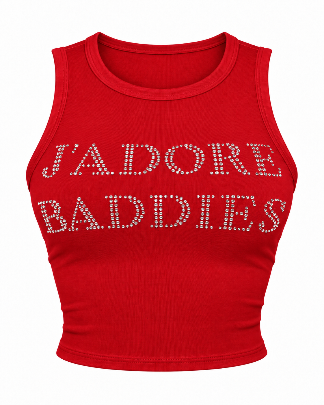 J’Adore Baddies Rhinestone Crop Tank