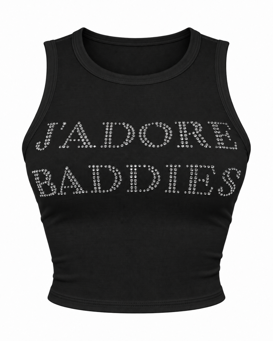 J’Adore Baddies Rhinestone Crop Tank