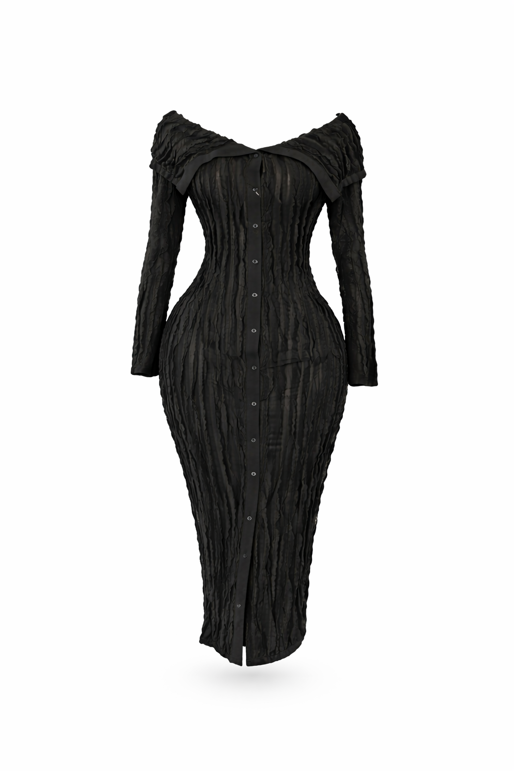 Main Character Energy Ruched Midi Dress