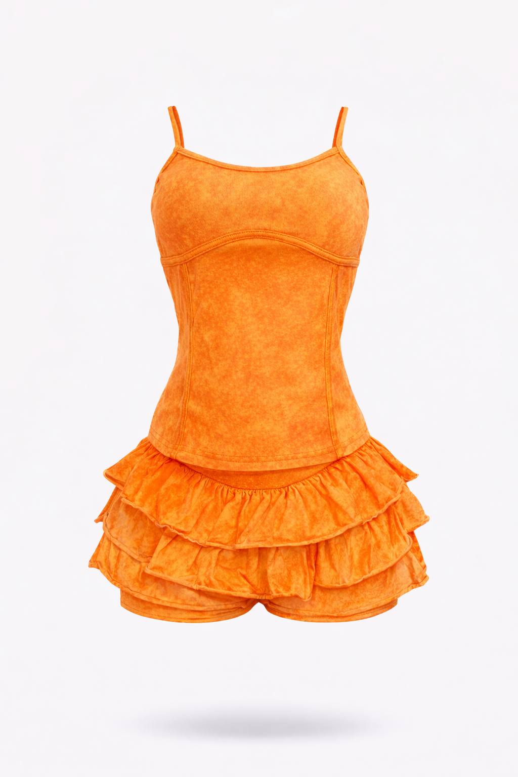 Soft Girl Ruffle Skort Set