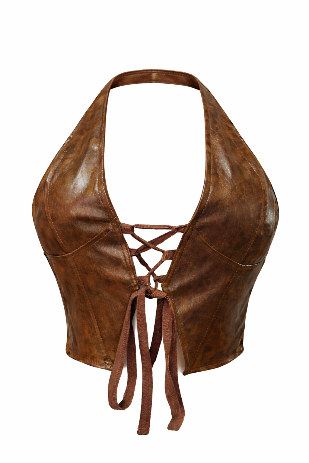 No Rules Lace-Up Halter Top
