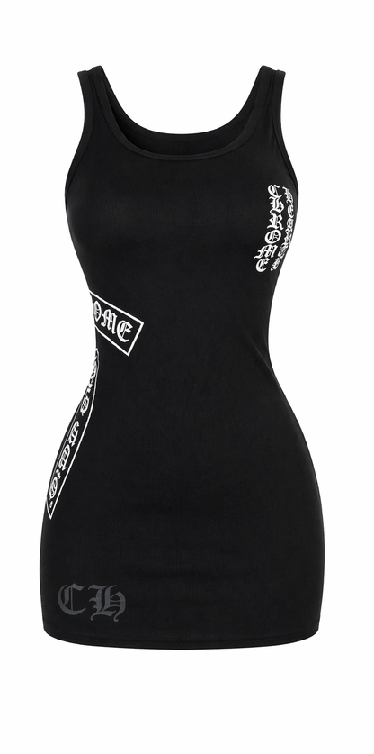 Chrome Baddie Mini Dress
